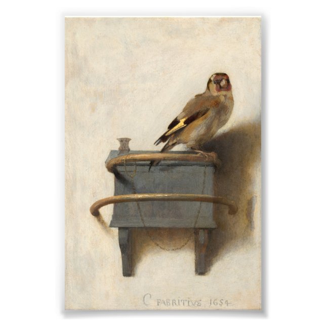 Impression Photo Le Goldfinch par Carel Fabritius (Devant)