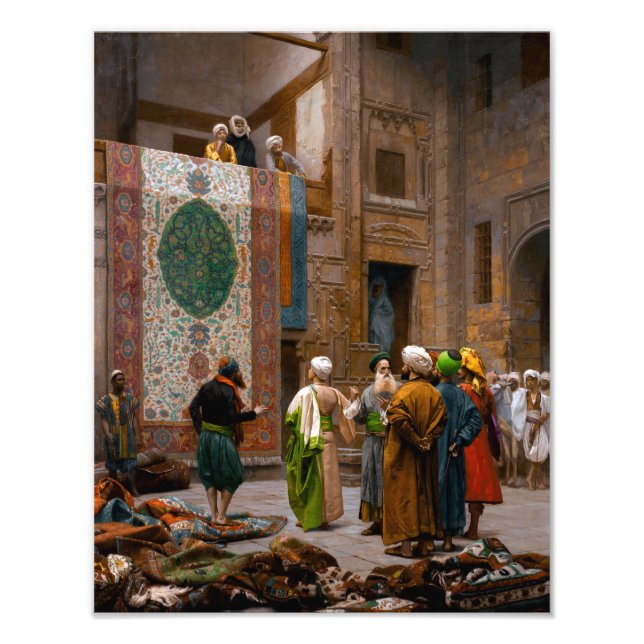 Impression Photo Le marchand de tapis | Jean-Lé sur Gé me ô | (Devant)
