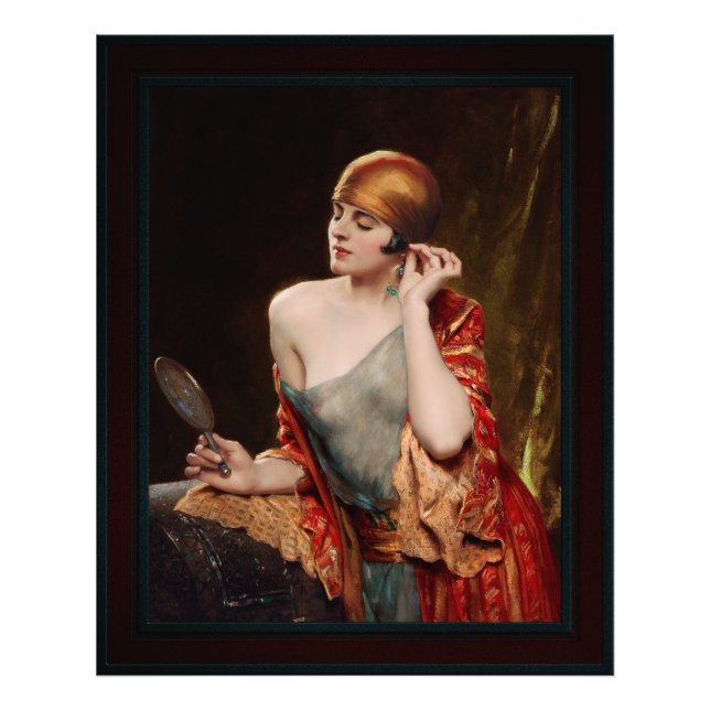 Impression Photo Le miroir du studio par Albert Henry Collings (Devant)