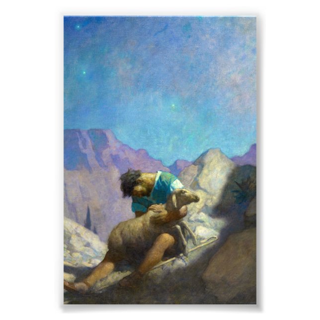 Impression Photo Le mouton perdu par Newell Convers Wyeth (Devant)