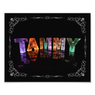 Impression Photo Le nom Tammy - Nom en lumières (Photographie)