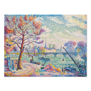 Impression Photo Le Pont Des Arts Paris Paul Signac
