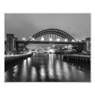 Impression Photo Le pont Tyne de nuit