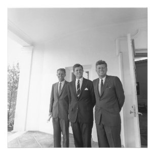 Impression Photo Le président John Kennedy et les frères American C
