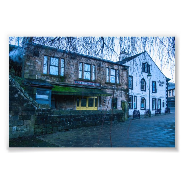Impression Photo Le Pub Golden Lion, Todmorden (Devant)
