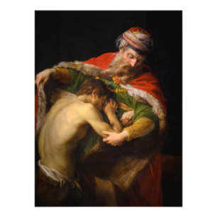 Impression Photo Le retour du fils prodigue par Pompeo Batoni
