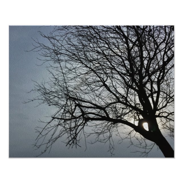 Impression Photo le soleil se cache (Devant)