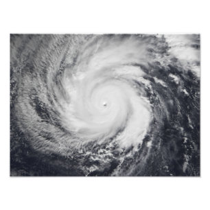 Impression Photo Le typhon Faxai dans l'ouest de l'océan Pacifique