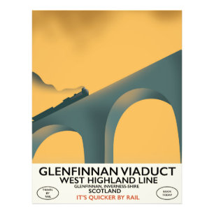 Impression Photo Le viaduc de Glenfinnan en Écosse.