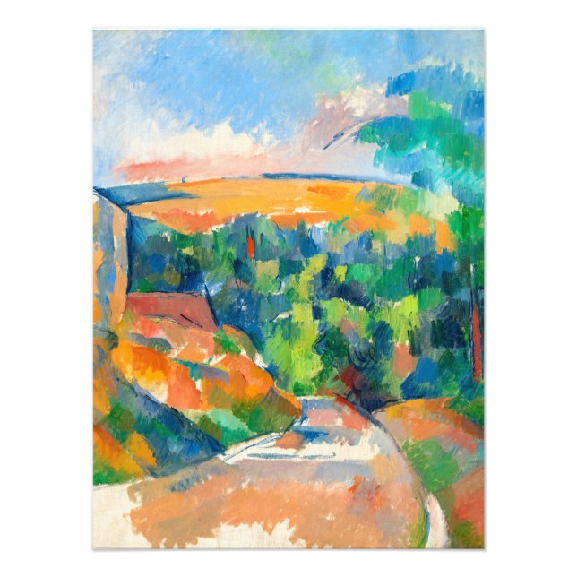 Impression Photo Le virage de Paul Cezanne (Devant)