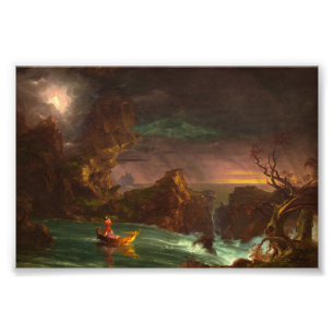 Impression Photo Le voyage de la vie, Manhood de Thomas Cole
