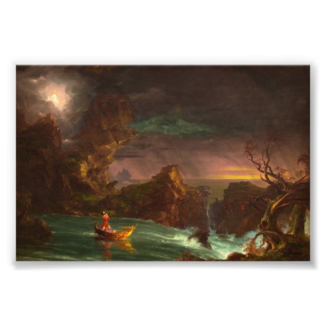 Impression Photo Le voyage de la vie, Manhood de Thomas Cole (Devant)