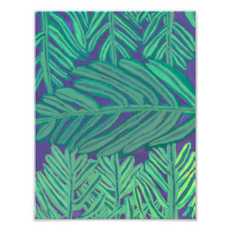 Impression Photo Leaf Night Print