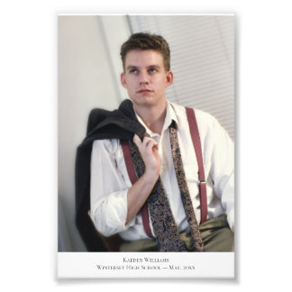 Impression Photo Légende de portrait personnalisée 2 agrandissement