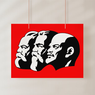 Impression Photo Lénine, Marx, Engels, Union soviétique, Communisme