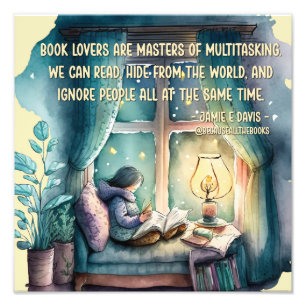 Impression Photo Les amateurs de livres sont maîtres du multitâche