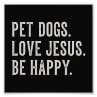 Les chiens de compagnie aiment Jésus Soyez heureux