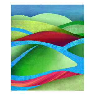 Impression Photo Les Collines Sur La Glace