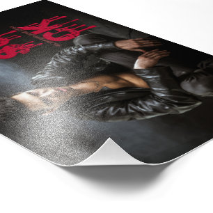 Impression Photo Les crocs de la pâle figure vampirique d'Halloween