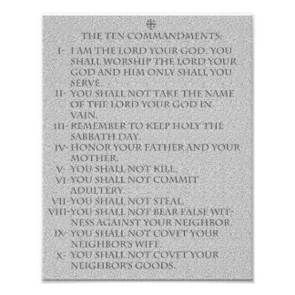 Impression Photo Les Dix Commandements