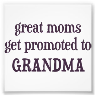 Impression Photo Les grandes mamans obtiennent favorisées à la
