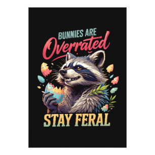 Impression Photo Les lapins sont surestimés Restez sauvage