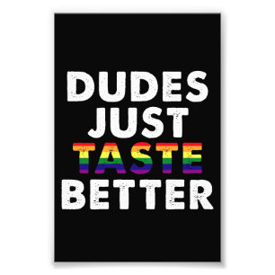 Impression Photo Les mecs Goûtent une meilleure idée de cadeau Gay 