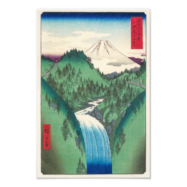 Impression Photo Les montagnes d'Izo | Hiroshige | (Devant)