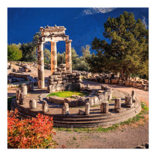 Impression Photo Les ruines antiques temple d'Athina Pronaia