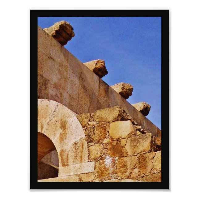 Impression Photo Les ruines de la citadelle d'Amman (Devant)