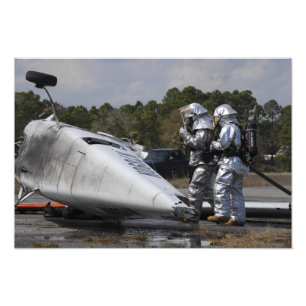 Impression Photo Les sapeurs-pompiers répondent à la scène