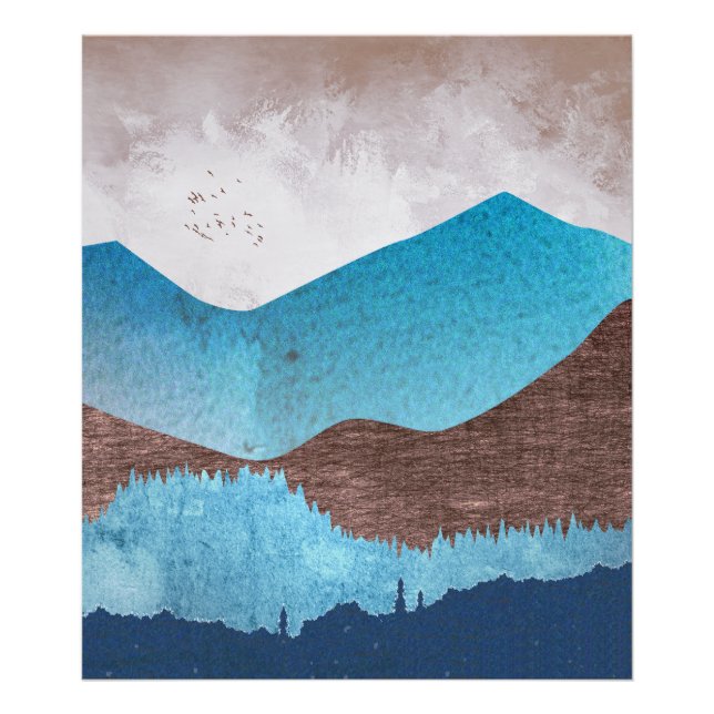 Impression Photo Les sommets Blue Mountain (Devant)