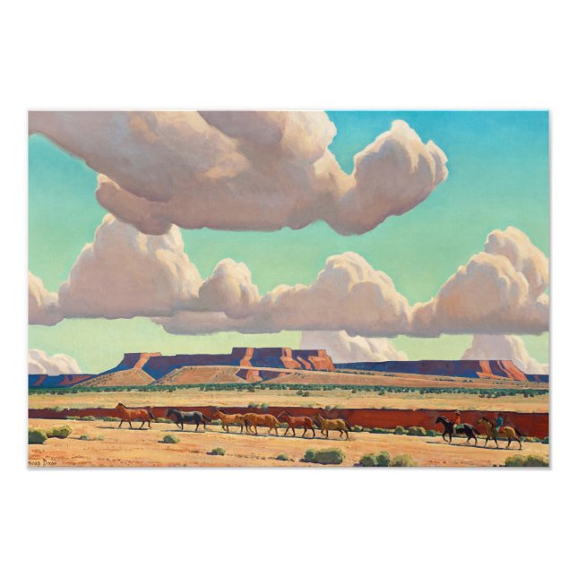 Impression Photo Les vastes terres de Navajo par Maynard Dixon (Devant)