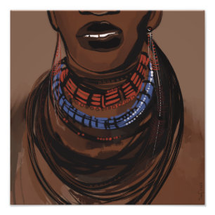 Impression Photo Les visages des peuples d'Afrique