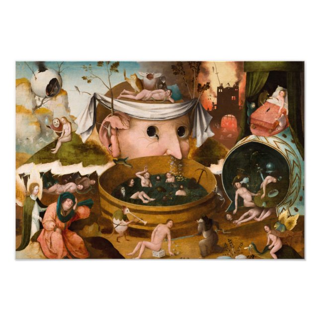 Impression Photo Les Visions de Tondal, 1479 par Hieronymus Bosch (Devant)