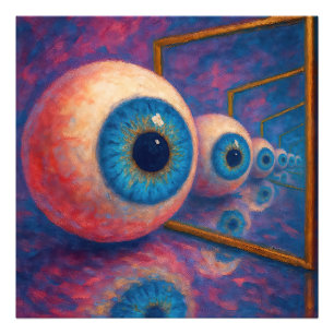 Impression Photo "Les yeux au-delà de jamais" - Un portrait surréal