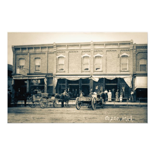 Impression Photo Lester's Store Capac Michigan Vintage (Devant)
