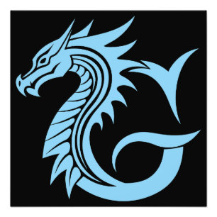 Impression Photo Lettre G de style dragon, alphabet du dragon, mono