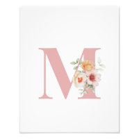 LETTRE INITIALE Florale MONO