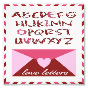 Impression Photo Lettres d'amour
