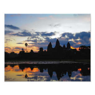 Impression Photo Lever de soleil chez Angkor Vat, Cambodge - copie