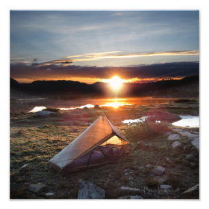 Impression Photo Lever de soleil de camp de traînée de John Muir