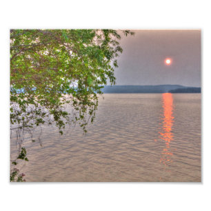 Impression Photo Lever de soleil sur Elk Lake, Michigan