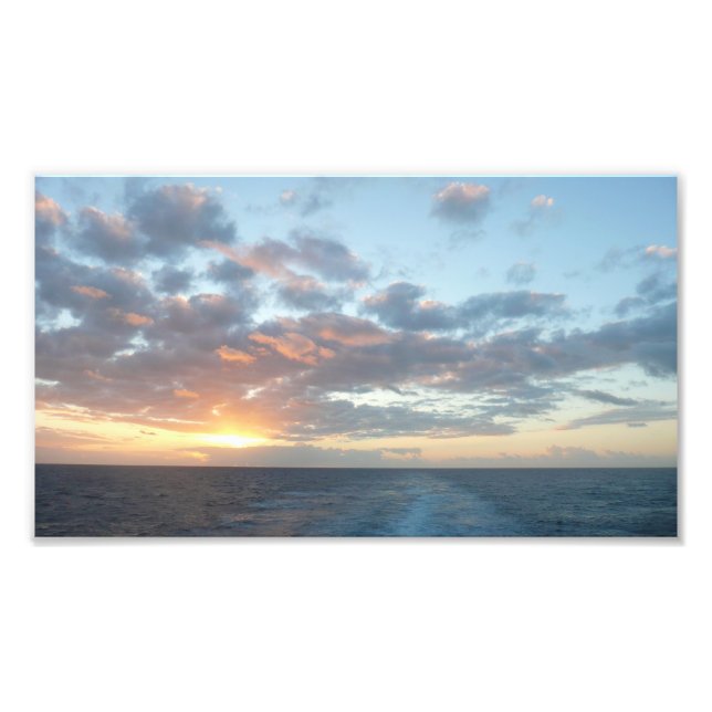 Impression Photo Lever du soleil sur Sea I Pastel Seascape (Devant)