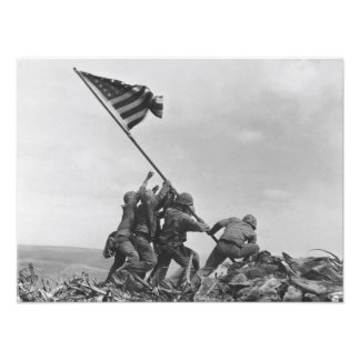 Impression Photo lever le drapeau sur Iwo Jima