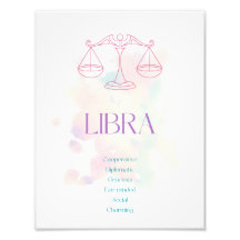 Libra Zodiac Art Print