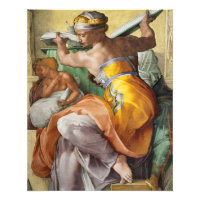 Libyan Sibyl, Chapelle Sixtine par Michel-Ange