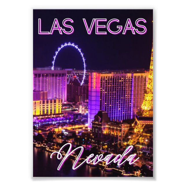 Impression Photo Ligne d'atterrissage de Las Vegas (Devant)