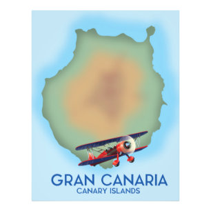 Impression Photo L'île canarienne de Grande Canarie, l'art de l'aff