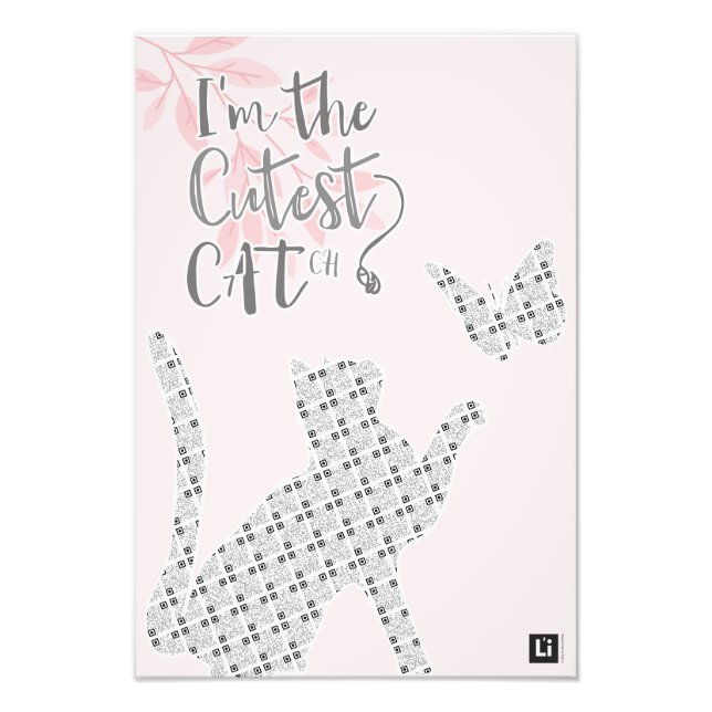 Impression Photo Lil'inspiration #15 - I'm the cutest CATch (Devant)